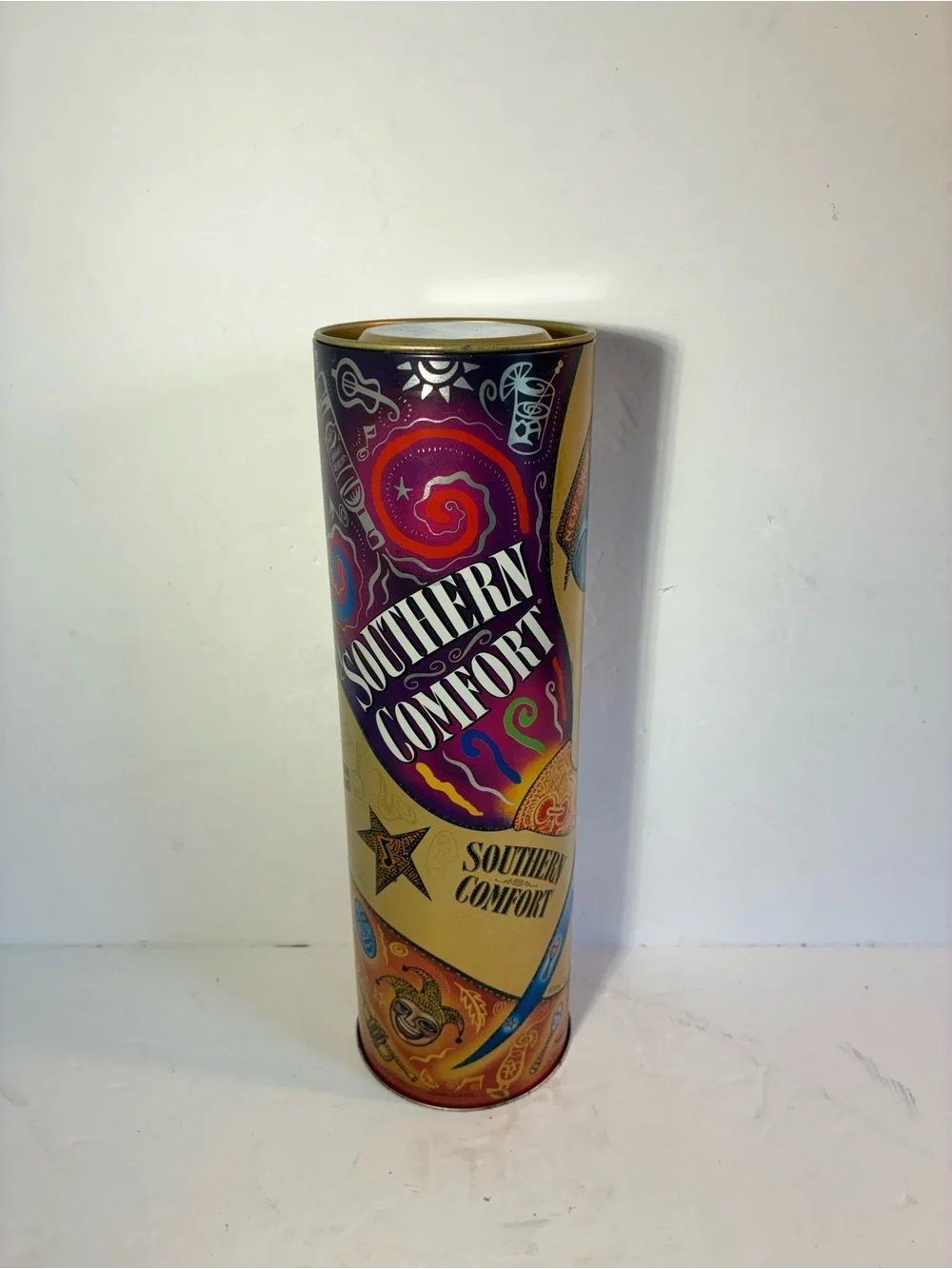 Southern Comfort Collectible Tin New Orleans Mardi Gras Music 11.5